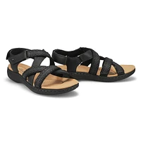 Womens Laurieann Rena Wide Casual Sandal - Black Combi