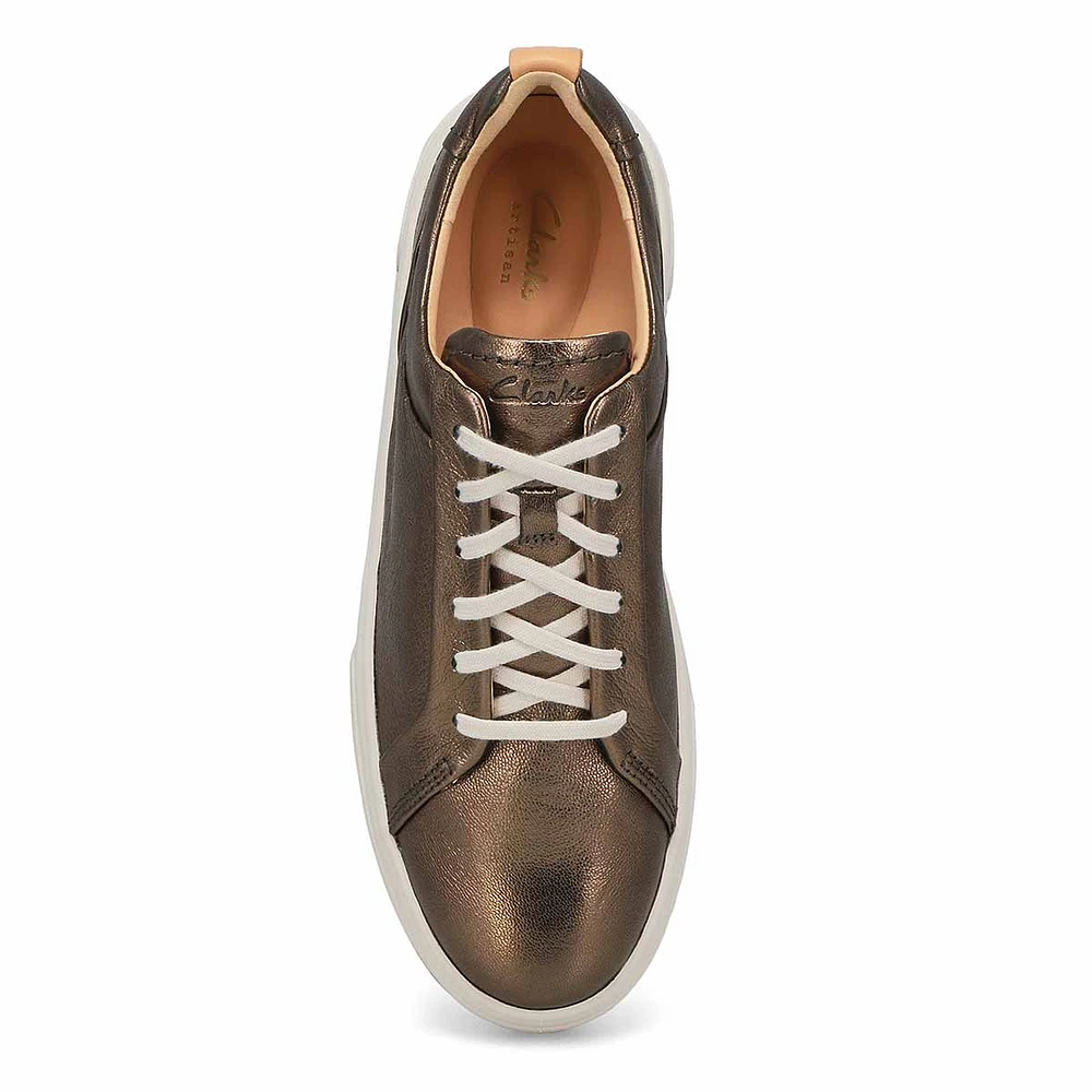 Womens Hollyhock Walk Lace Up Sneaker - Gold Metallic