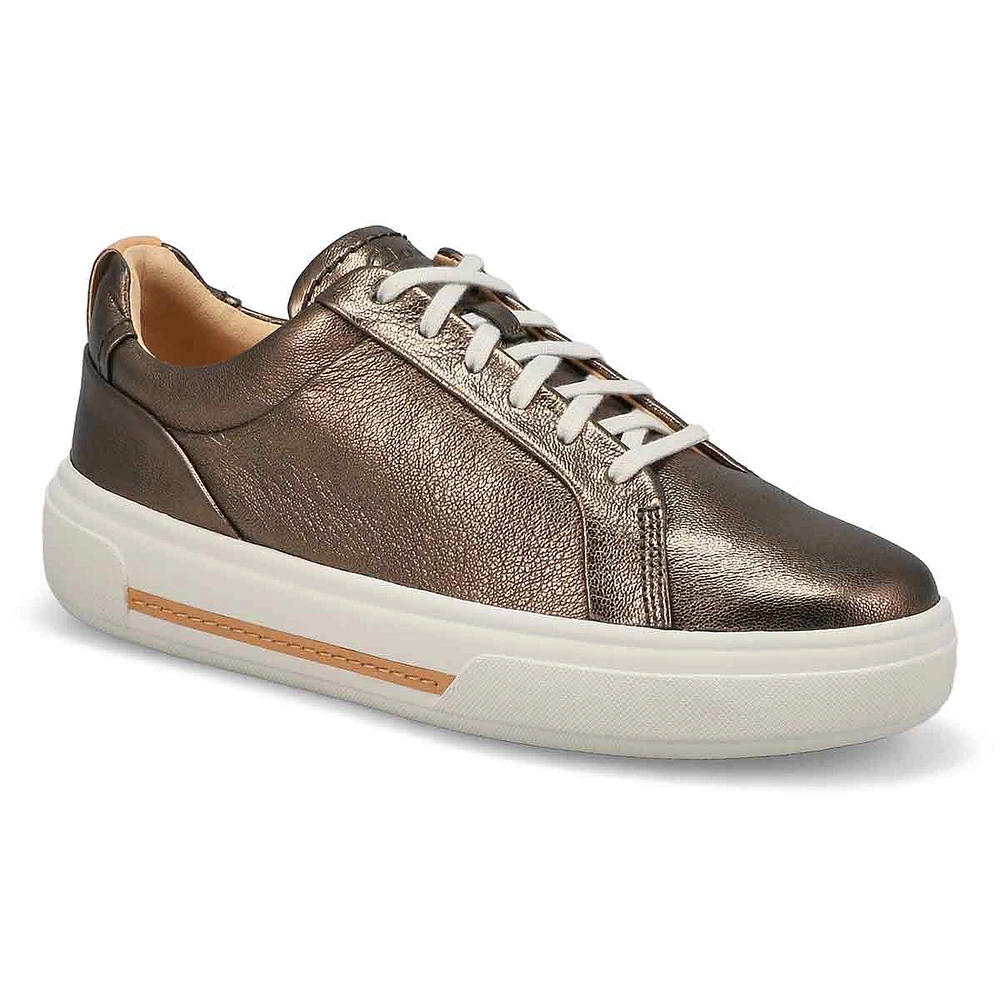 Womens Hollyhock Walk Lace Up Sneaker - Gold Metallic