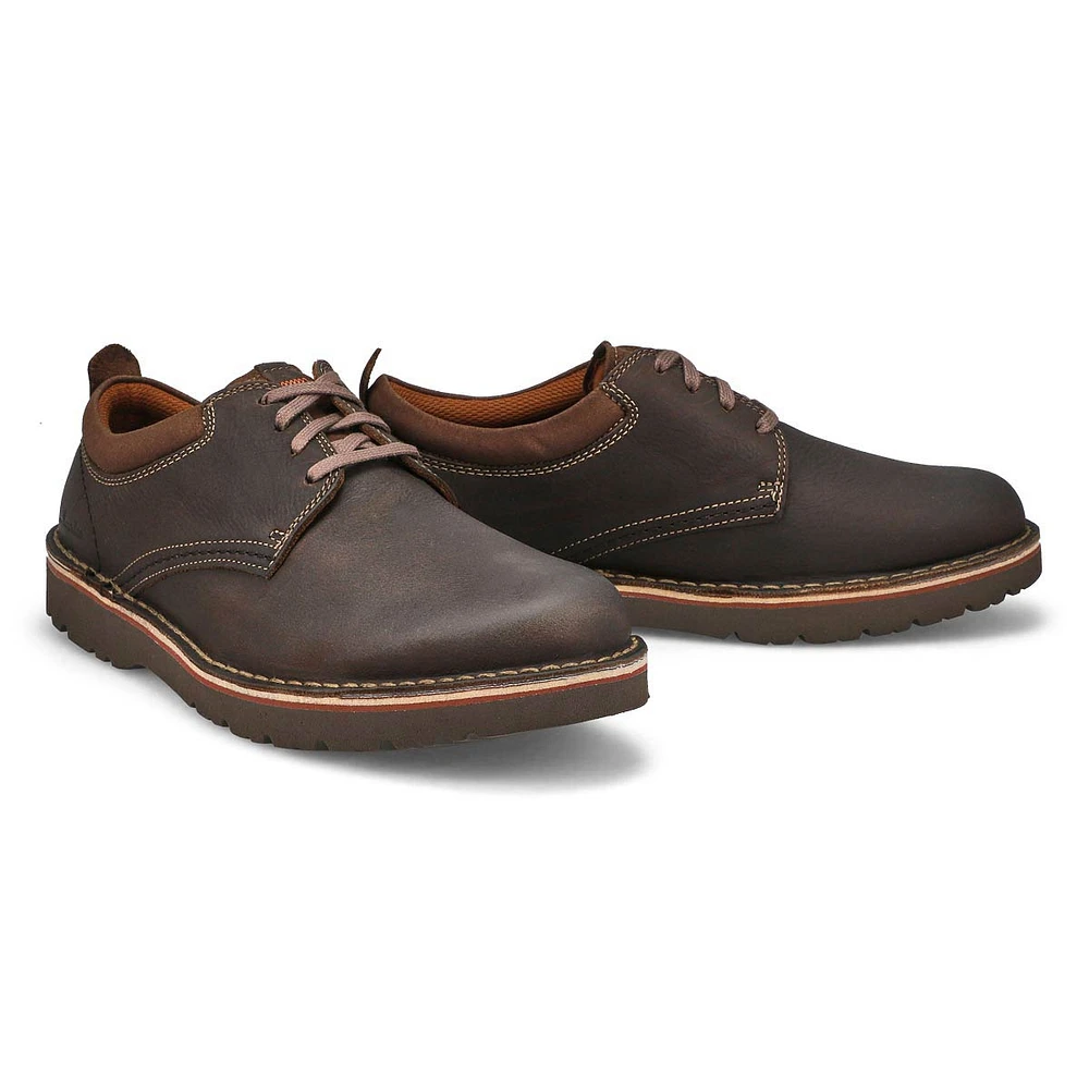 Mens Eastridge Low Wide Oxford - Dark Brown