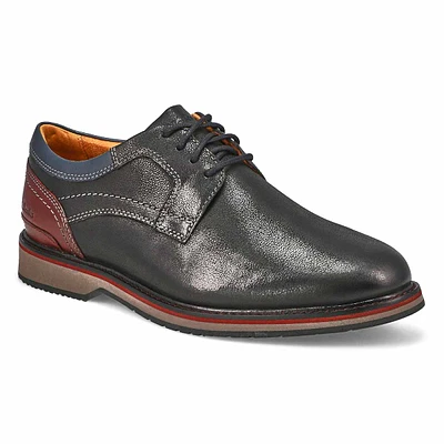 Mens Monahan Plain Wide Oxford Dress Shoe - Black