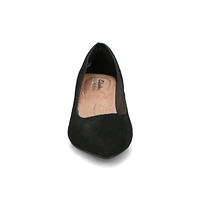 Womens Ellanie Hope Wide Dress Heel - Black Suede