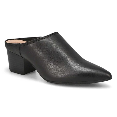 Womens Ellanie Pace Open Back Heeled Mule - Black