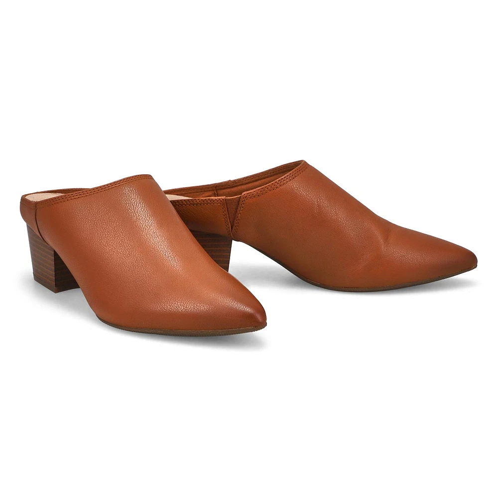 Womens  Ellanie Pace Open Back Heeled Mule - Tan