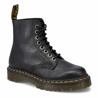 Womens 1460 Pascal Bex 8-Eye Leather Combat Boot - Black
