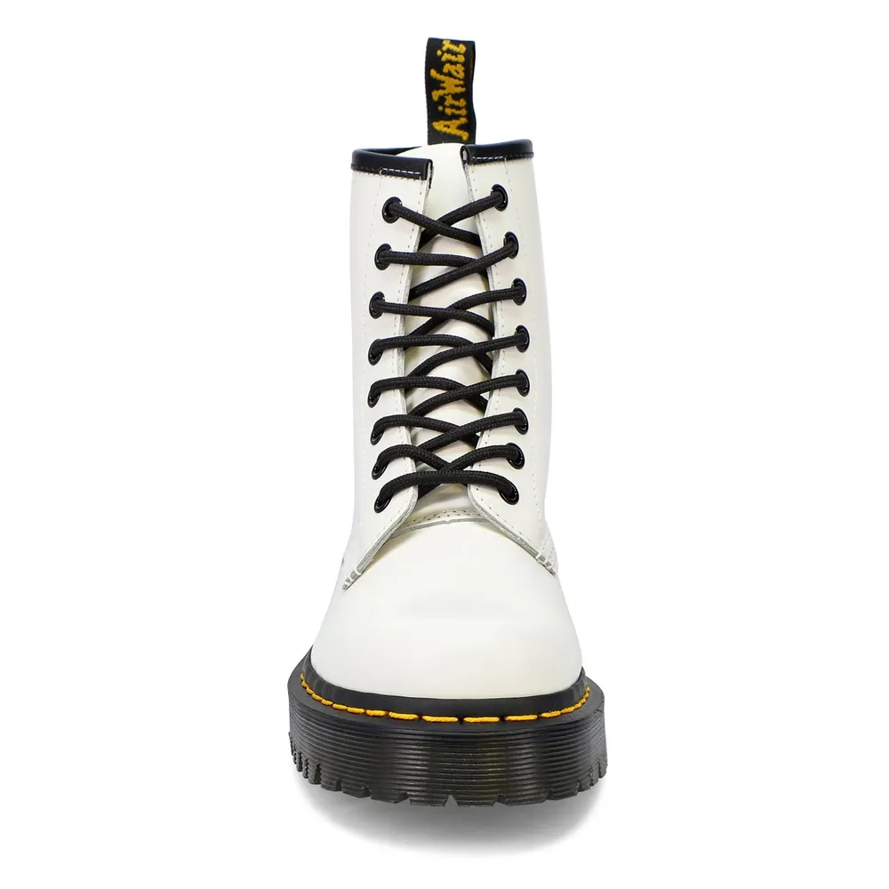 Womens 1460 Bex 8 Eye Leather Boot - White