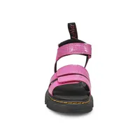 Girls Klaire Junior Cosmic Glitter Sandal - Pink