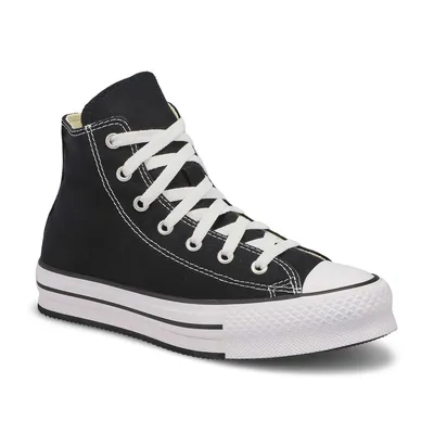 Kids Chuck Taylor All Star Eva Lift Hi Top Platform Sneaker - Black/White