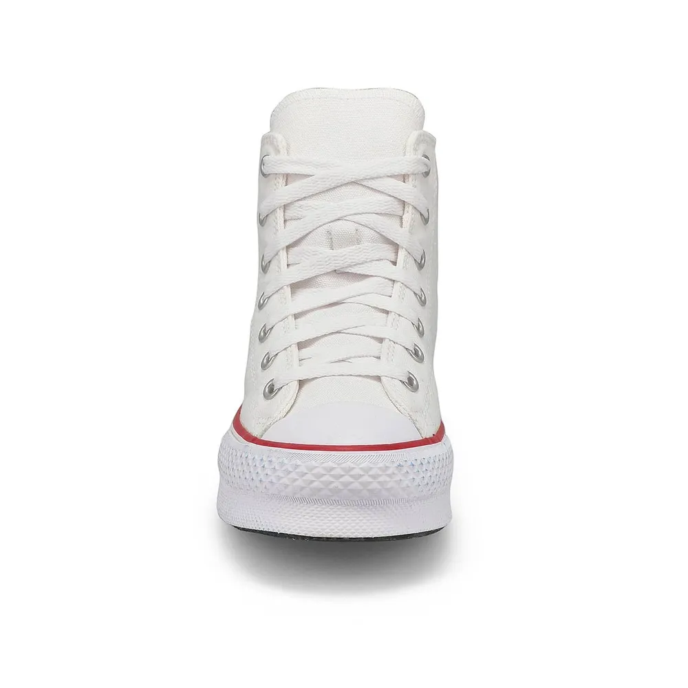 Kids Chuck Taylor All Star Eva Lift Hi Top Platform Sneaker - White/Black