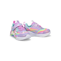 Infants G Unicorn Chaser Light Up Sneaker - Lavender/Multi