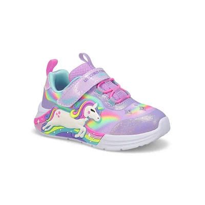 Infants G Unicorn Chaser Light Up Sneaker - Lavender/Multi