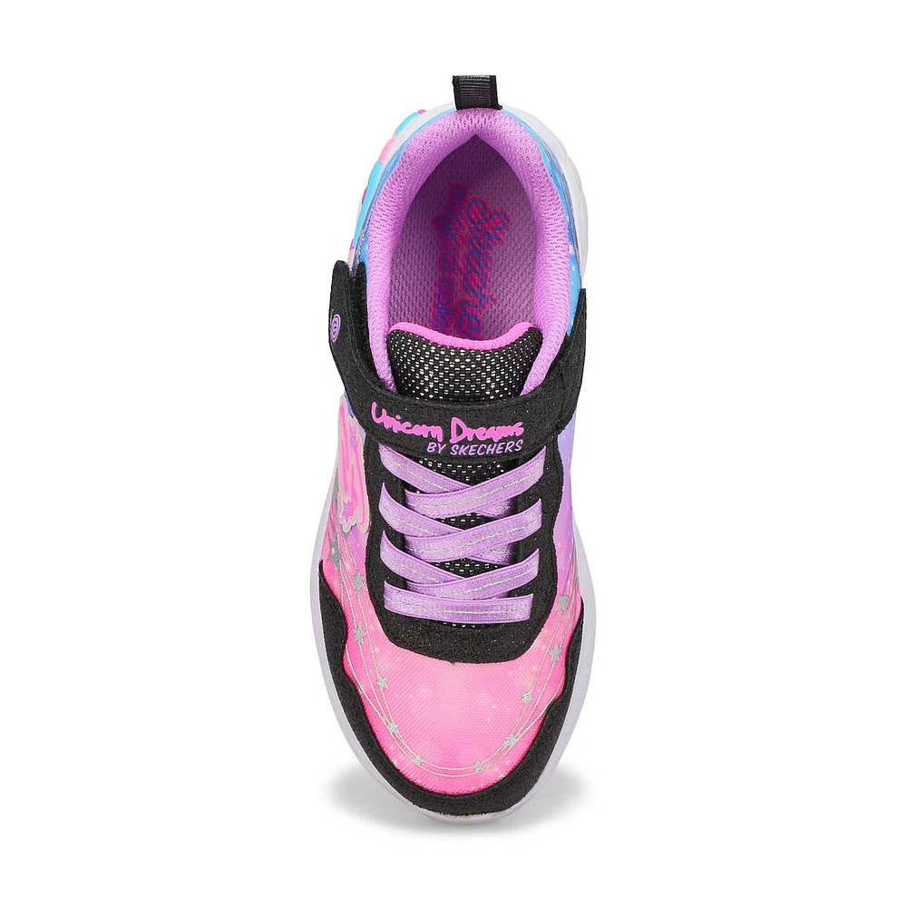 Girls  S-Lights Unicorn Dreams Light Up Sneaker - Black/Multi