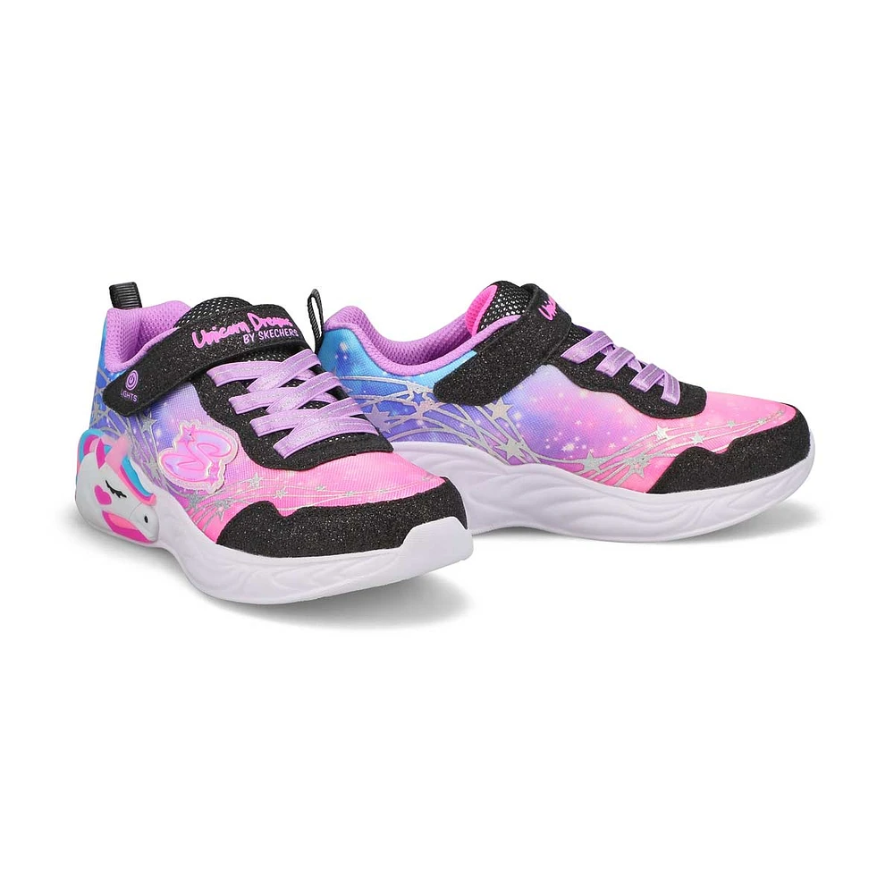 Girls  S-Lights Unicorn Dreams Light Up Sneaker - Black/Multi