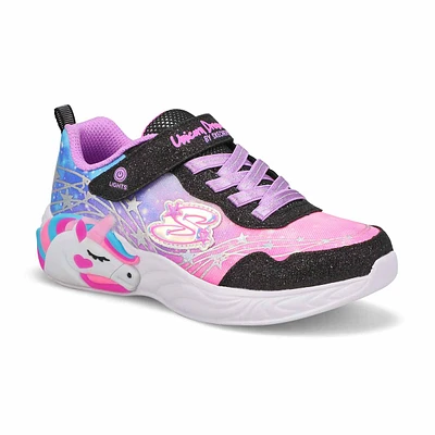 Girls  S-Lights Unicorn Dreams Light Up Sneaker - Black/Multi