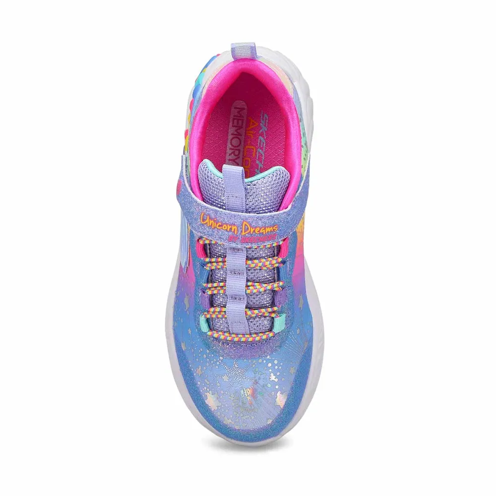 Girls S-Lights Unicorn Dreams Sneaker - Blue/Multi