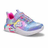 Girls S-Lights Unicorn Dreams Sneaker - Blue/Multi