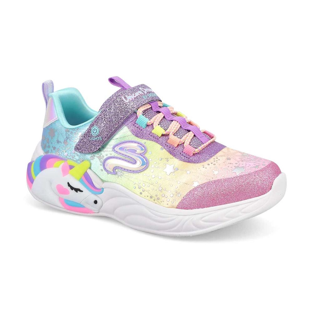 Girls Unicorn Dreams Sneaker - Purple/Multi