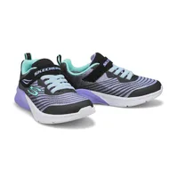 Girls Microspec Rejoice Racer Sneaker - Black/Multi