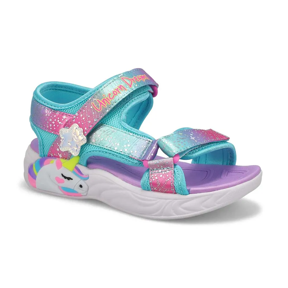 Girls Unicorn Dreams Sandal - Print Multi