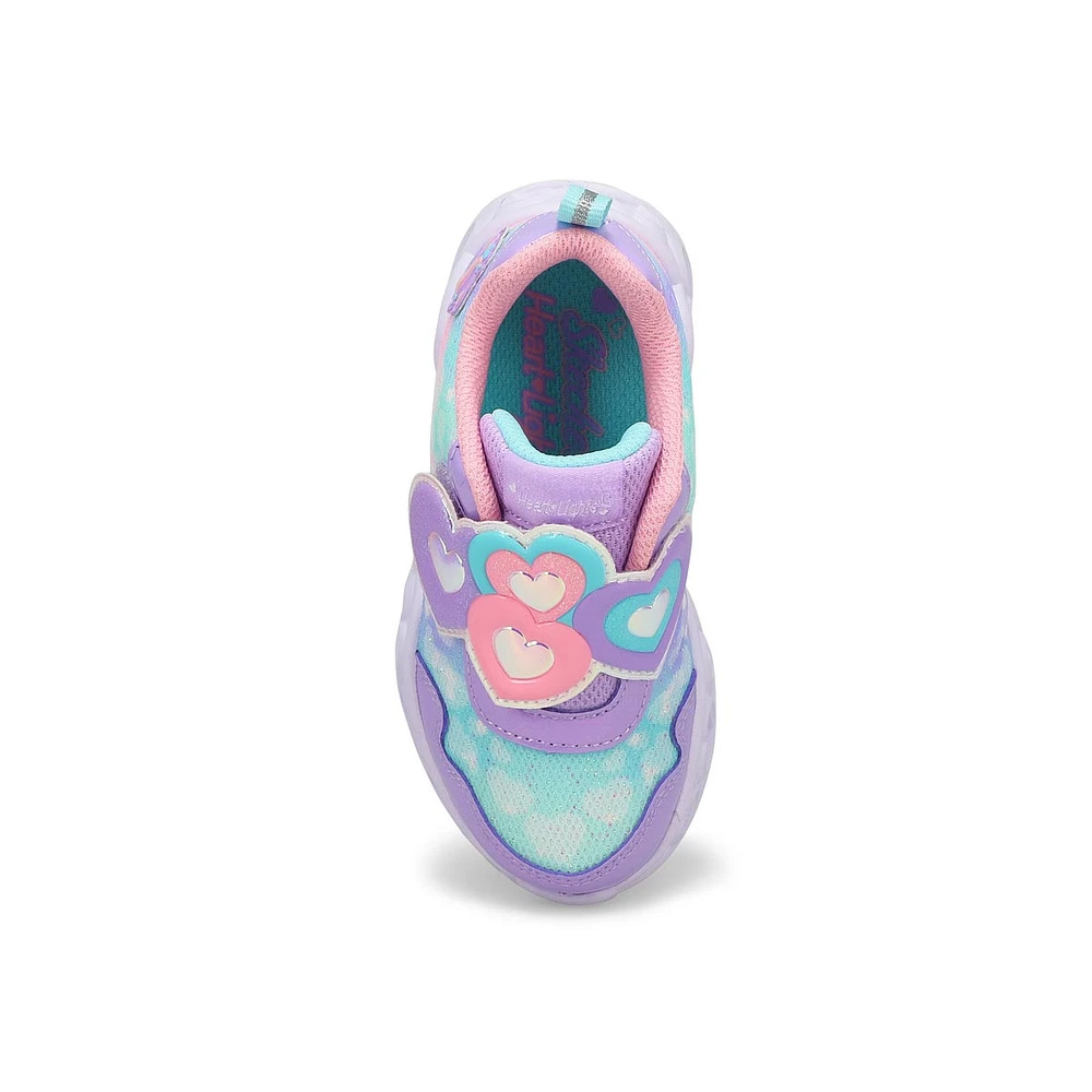 Infants -G Heart Lights Light Up Sneaker - Lavender/Light Pink