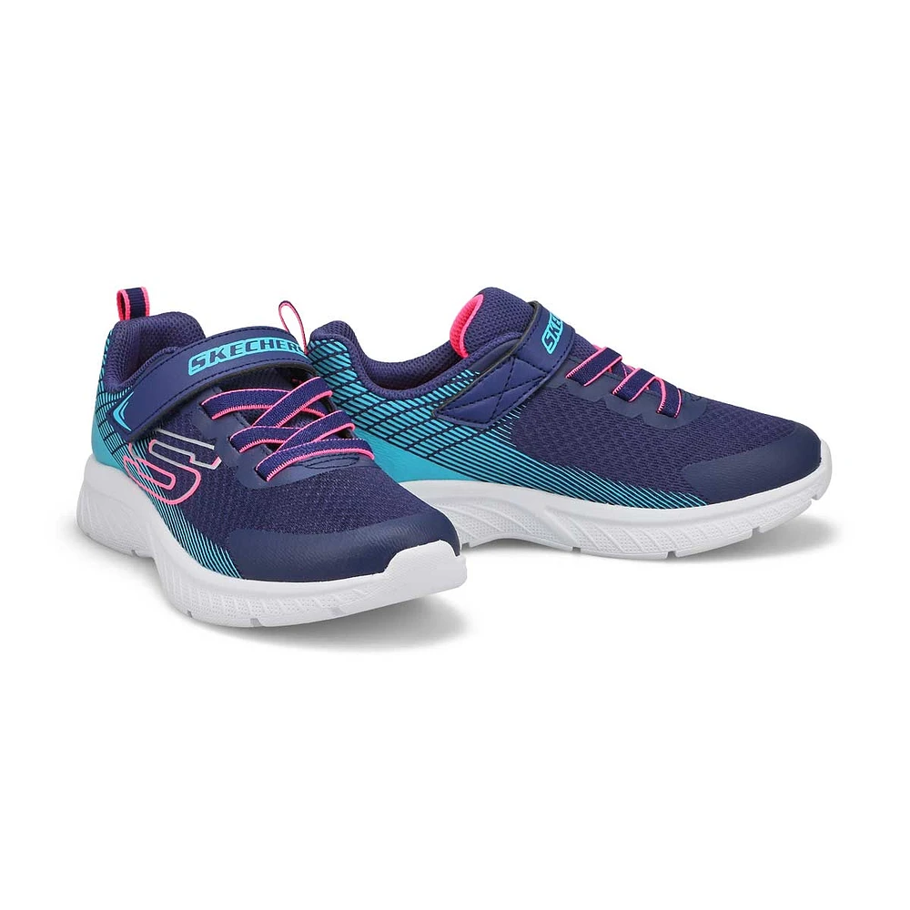 Girls  Microspec Plus Sneaker- Navy/Black