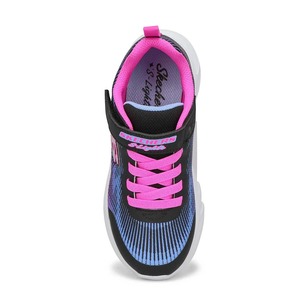 Girls  Flicker Flash Light Up Sneaker - Black/Multi