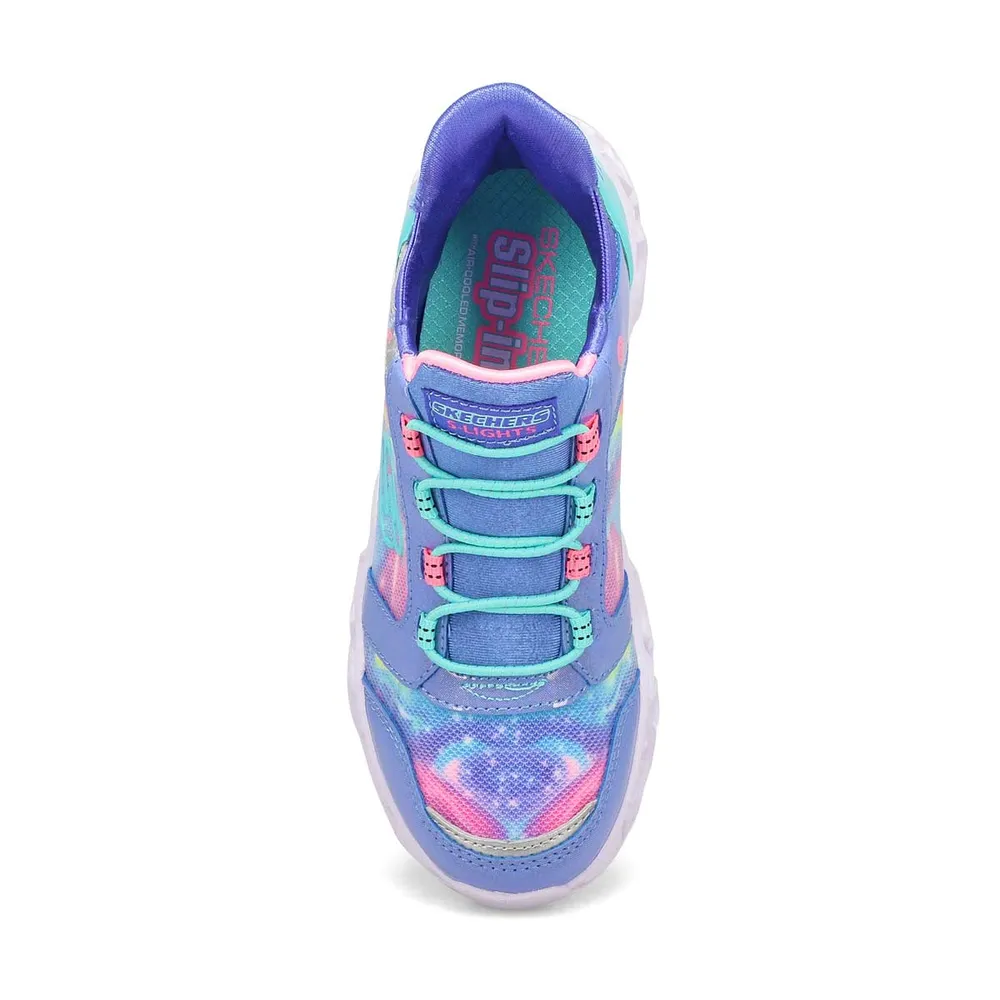 Girls Galaxy Lights-Tie Die Slip-Ins Sneaker - Blue/Multi