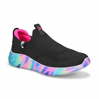 Girls  Ultra Flex 3.0 Blissful Bay Sneaker - Black/Multi