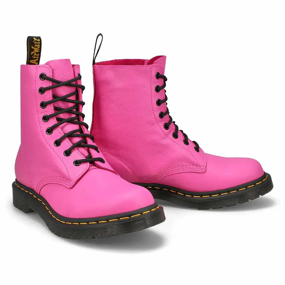 Womens 1460 Pascal 8-Eye Combat Boot - Thrift Pink
