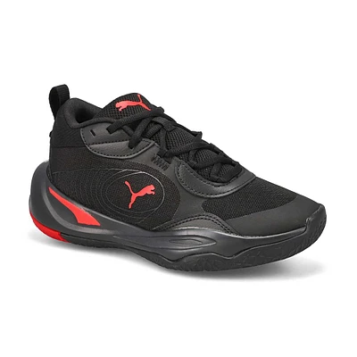 Boys  Playmaker Pro Lace Up Sneaker - Black/Red