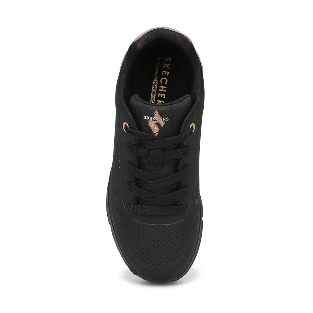 Girls Uno Gen 1 Shimmer Away Sneaker - Black