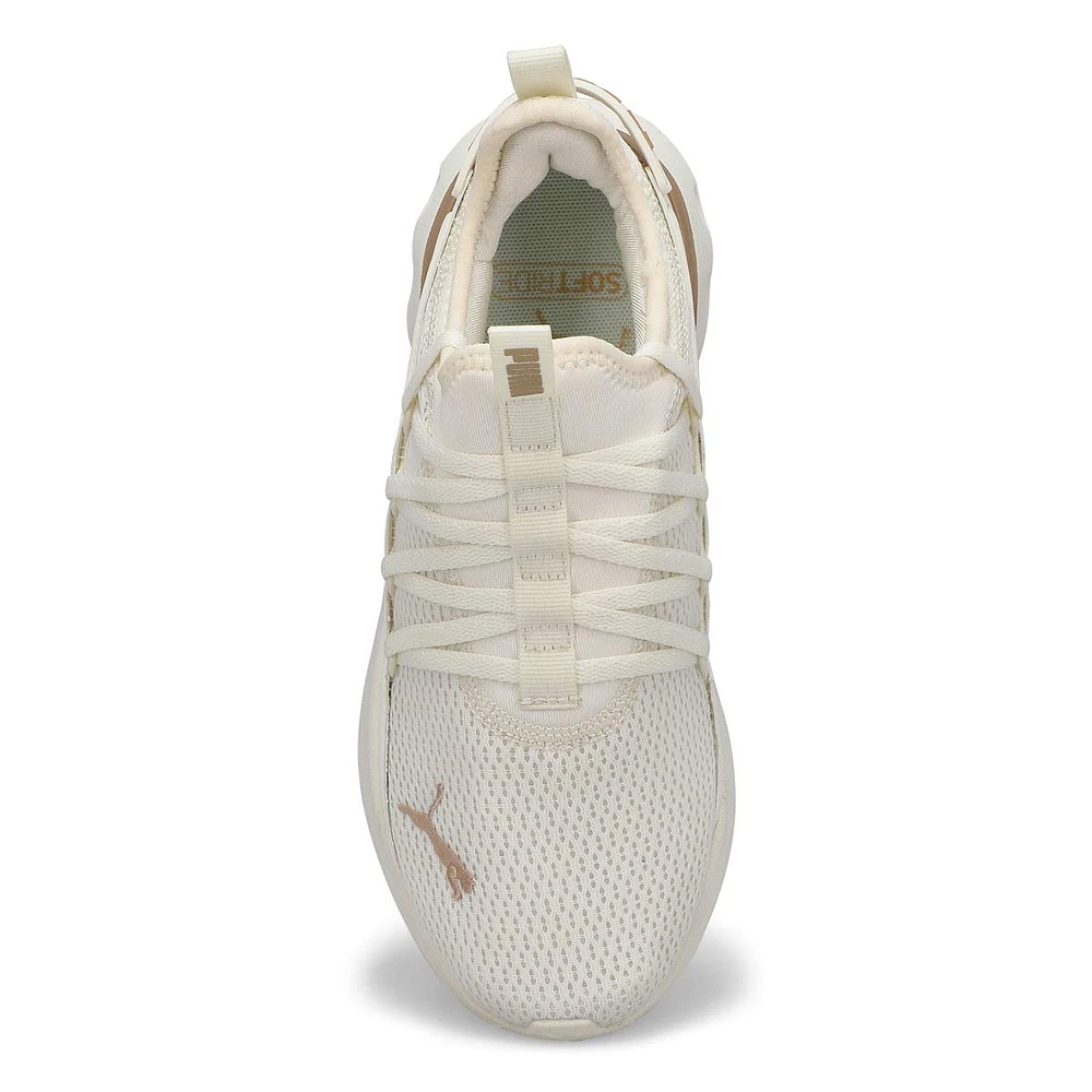 Womens Softride Carson Fresh Lace Up Sneaker - Warm White/Gold