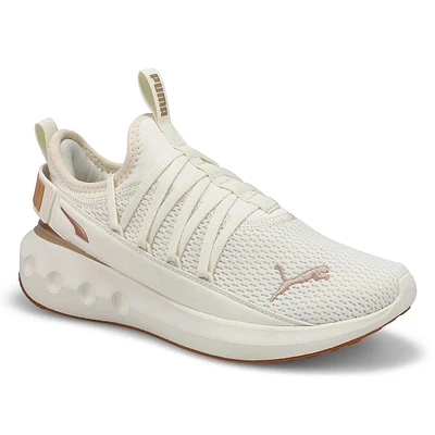 Womens Softride Carson Fresh Lace Up Sneaker - Warm White/Gold