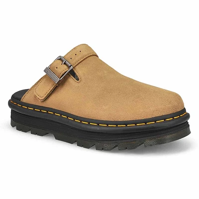 Unisex ZebZag Suede Casual Clog - Savannah Tan