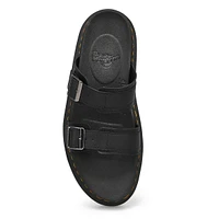 Unisex Myles 2-Strap Slide Sandal - Black