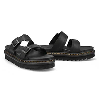 Unisex Myles 2-Strap Slide Sandal - Black