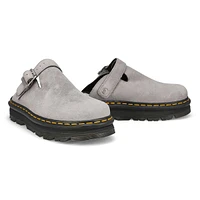 Unisex Zebzag Mule Suede Casual Clog - Ultimate Grey