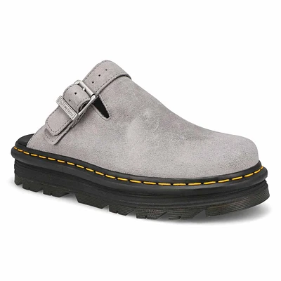 Unisex Zebzag Mule Suede Casual Clog - Ultimate Grey