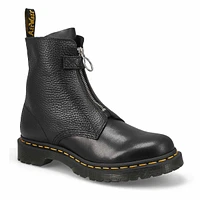 Womens 1460 Pascal Front Zip Combat Boot - Black