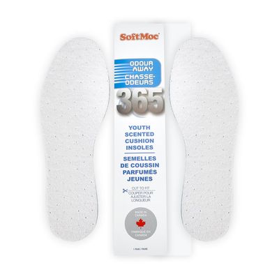 Kids 365 Odor Away Insoles - White