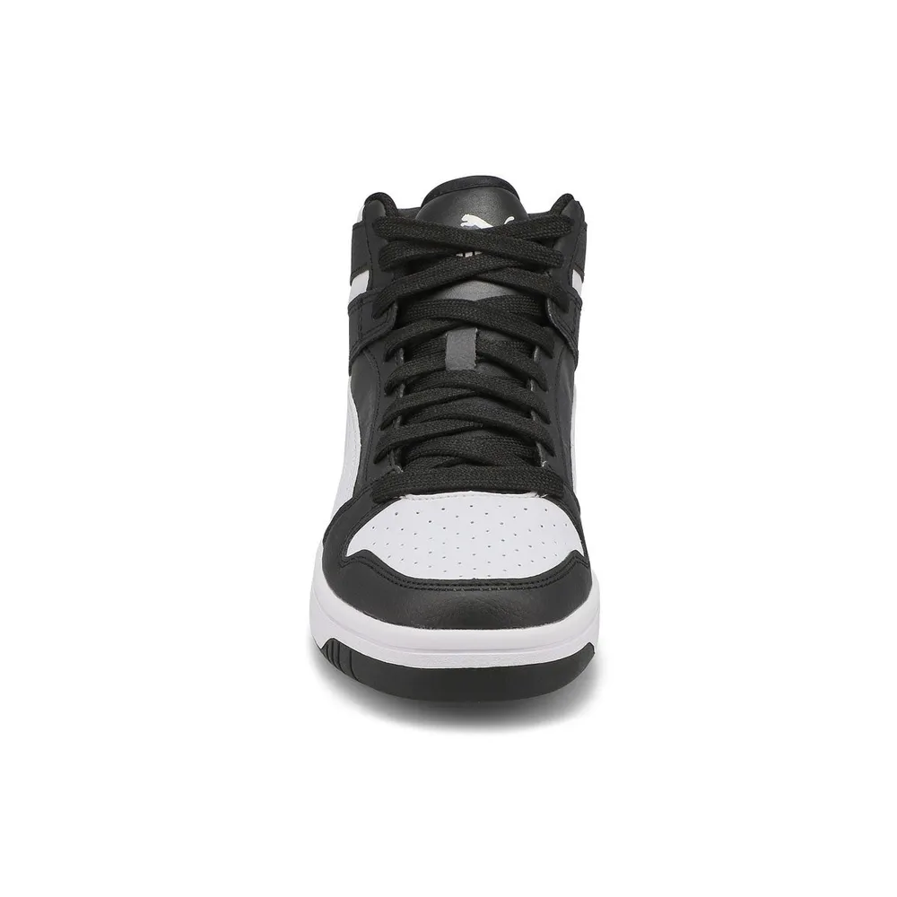 Kids Rebound Layup SL Jr High Top Sneaker - Black/White