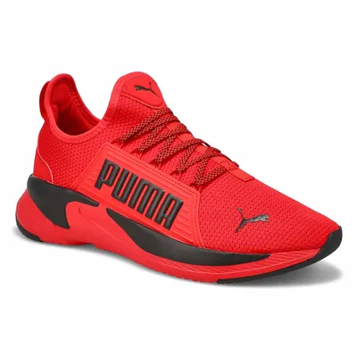Mens Softride Premier Slip On Sneaker - Red/Black