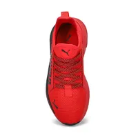 Kids Softride Premier Jr Sneaker- Black/Red