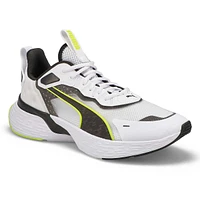 Mens Softride Sway Sneaker - White/Black/Lime