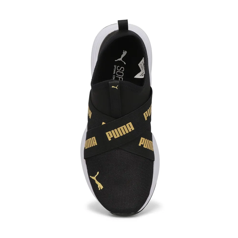 Kids Wired Run Flash Jr Sneaker - Black/Gold