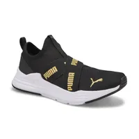 Kids Wired Run Flash Jr Sneaker - Black/Gold