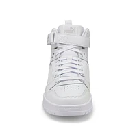 Mens RBD Game High Top Sneaker - White/White/Gold