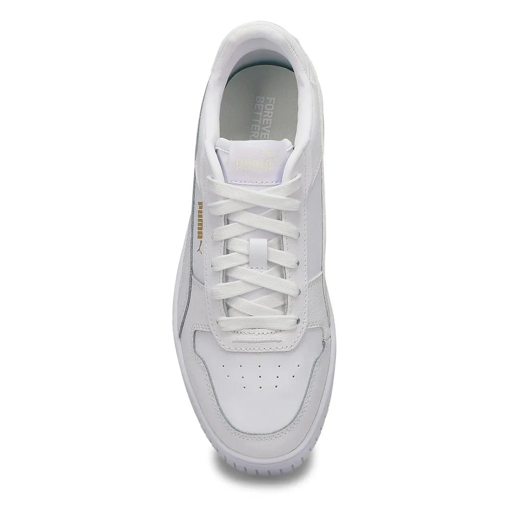Womens Carina Street Sneaker - White/Gold