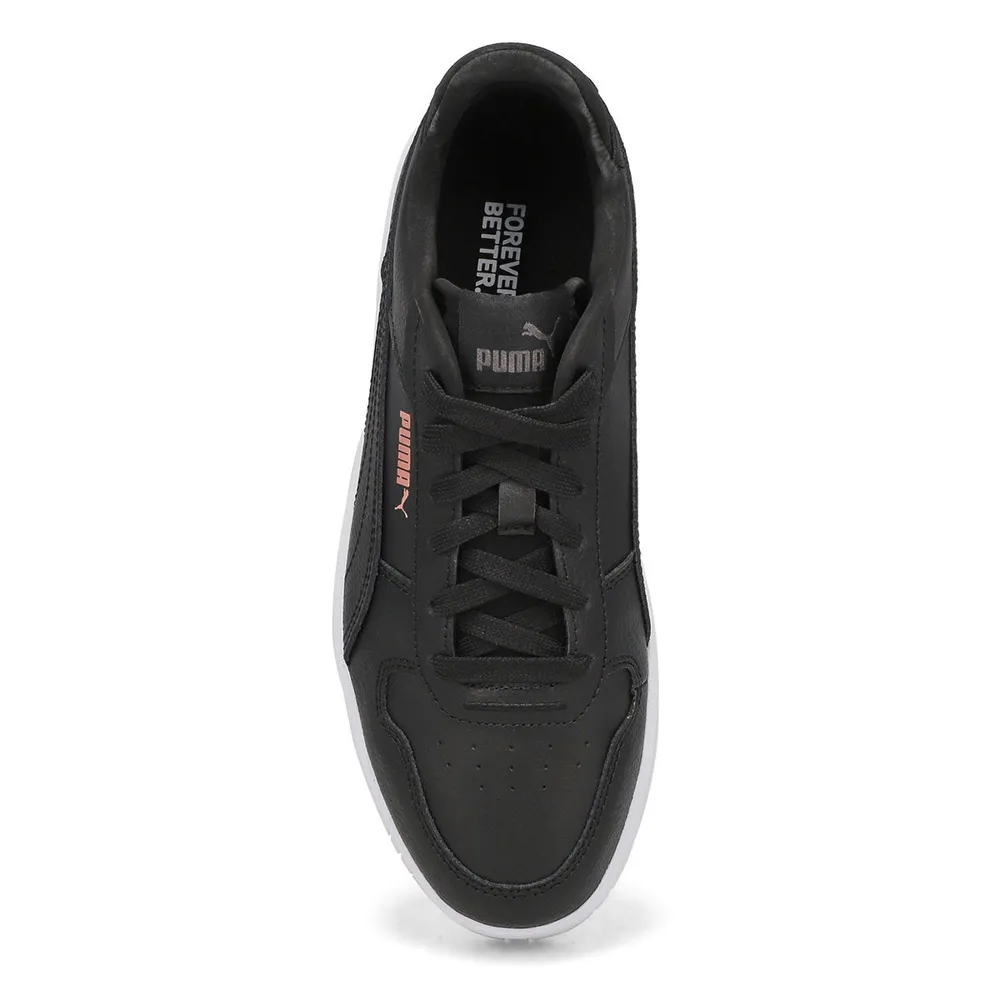 Womens Carina Street Sneaker- Black/Rose Gold