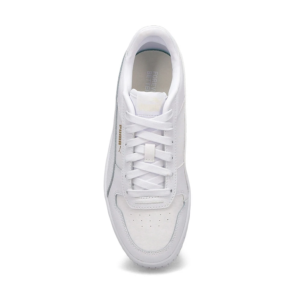 Kids Carina Street Jr Lace Up Sneaker - White/Gold